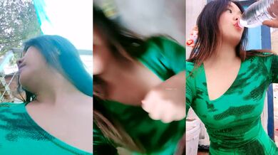 良家人妻下海【喵一样的女人】田园摘菜，真空丝袜包臀，上得了厨房，下得了厅堂，去得了田园！ (6)